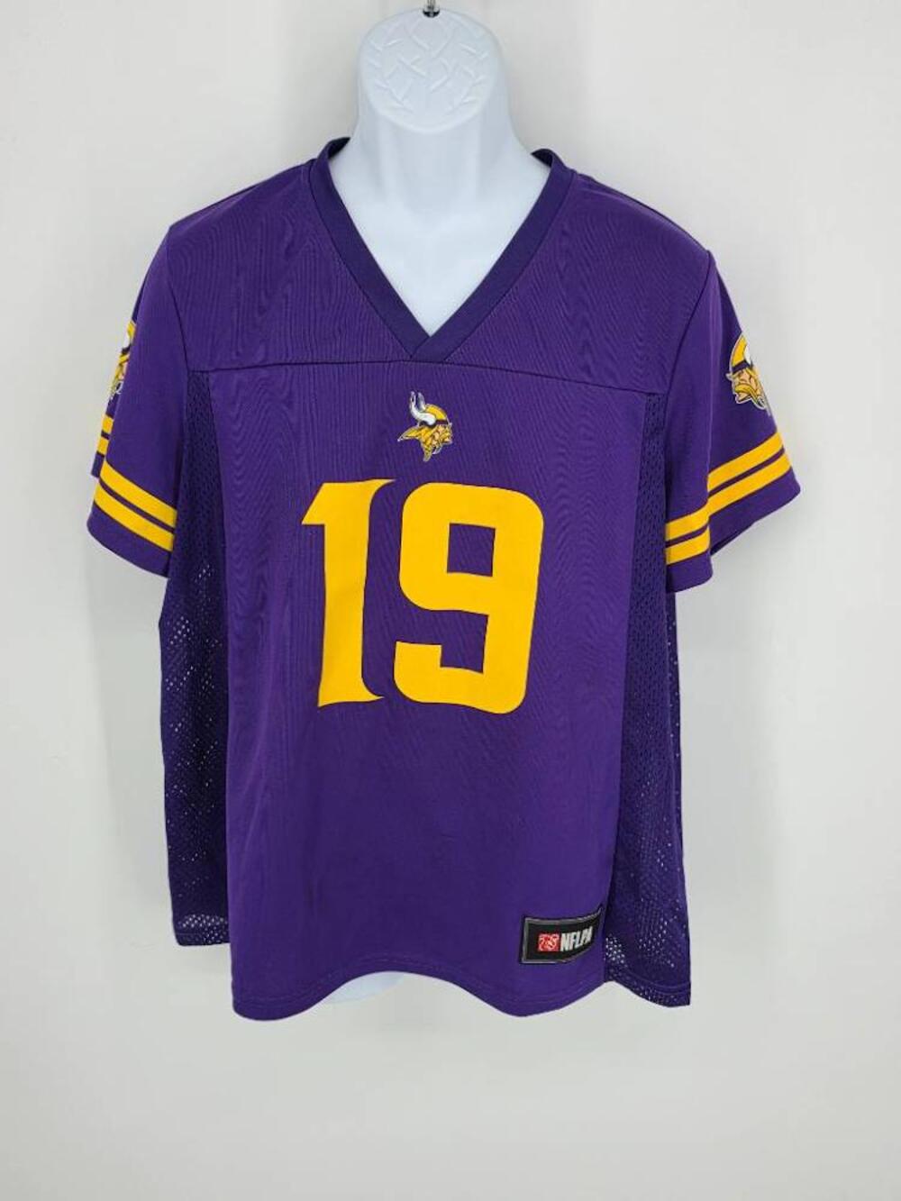 NFL Team Apparel Adam Thielen Minnesota Vikings Jersey Women Size XL 19 Purple